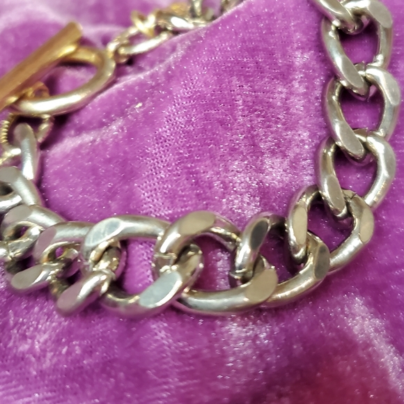 Patch NYC silver toned chunky bracelet - Picture 6 of 8